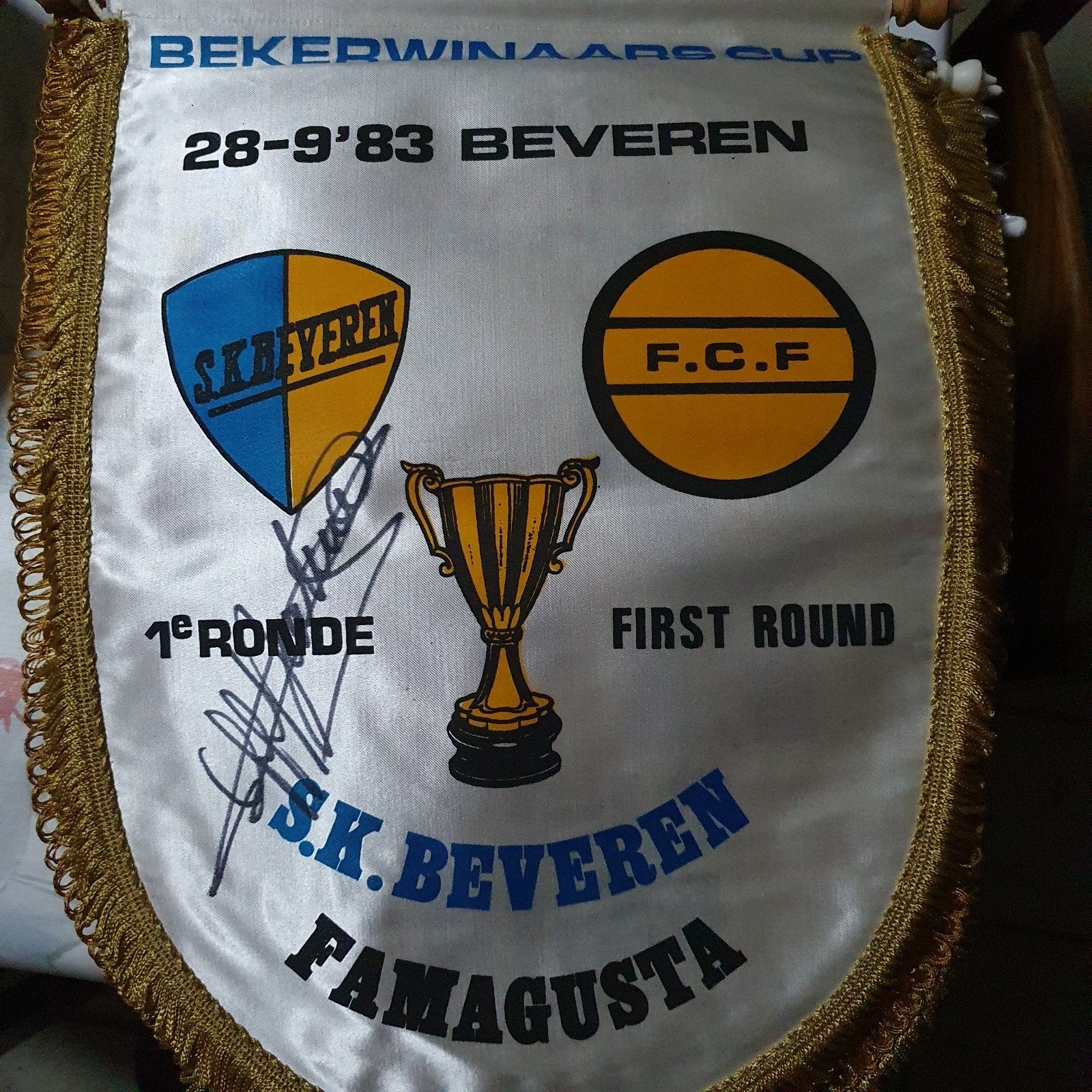 bekerwinnaar cup sk beveren - famagusta, Enlèvement ou Envoi