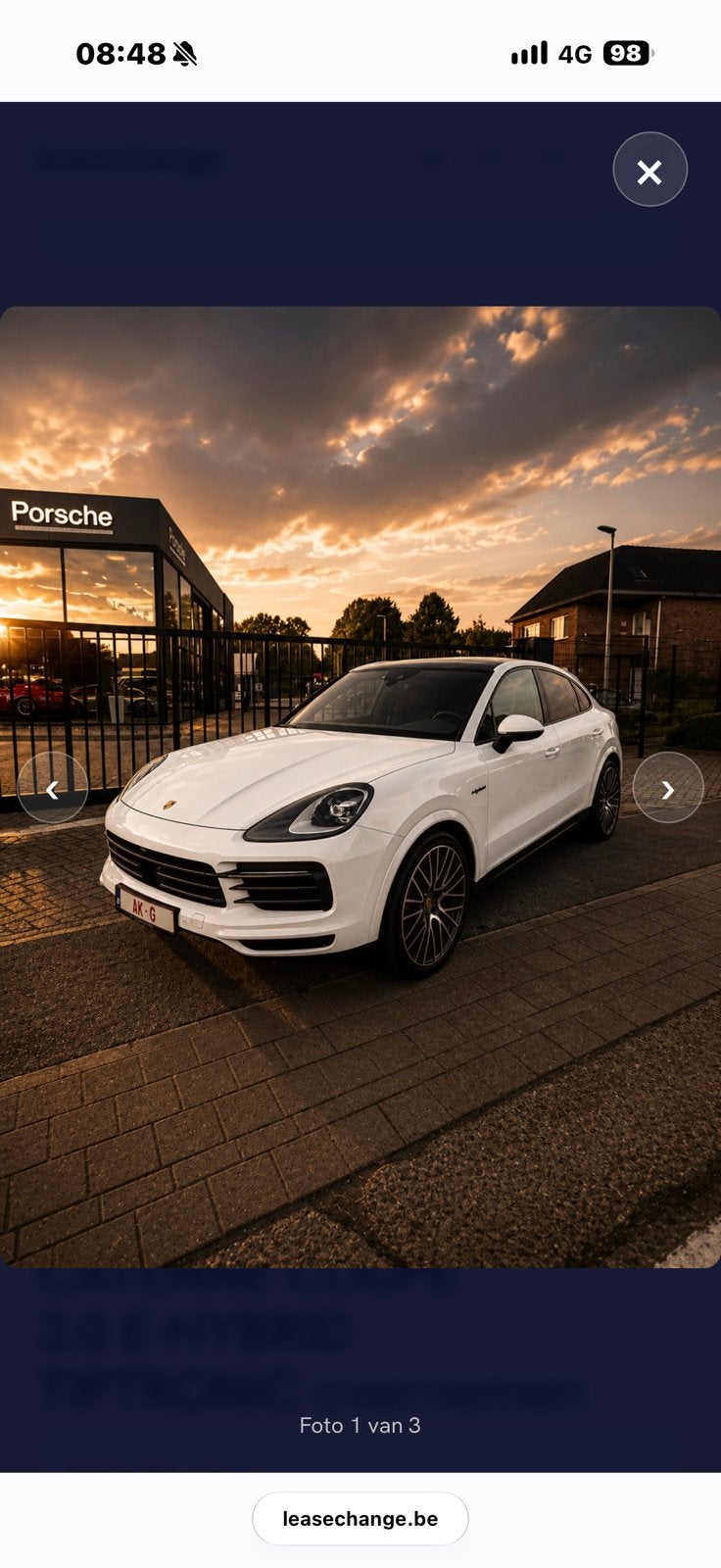 Porsche Cayenne 2023 te koop of overname contract, Autos, Cuir, Cayenne, Achat, Noir