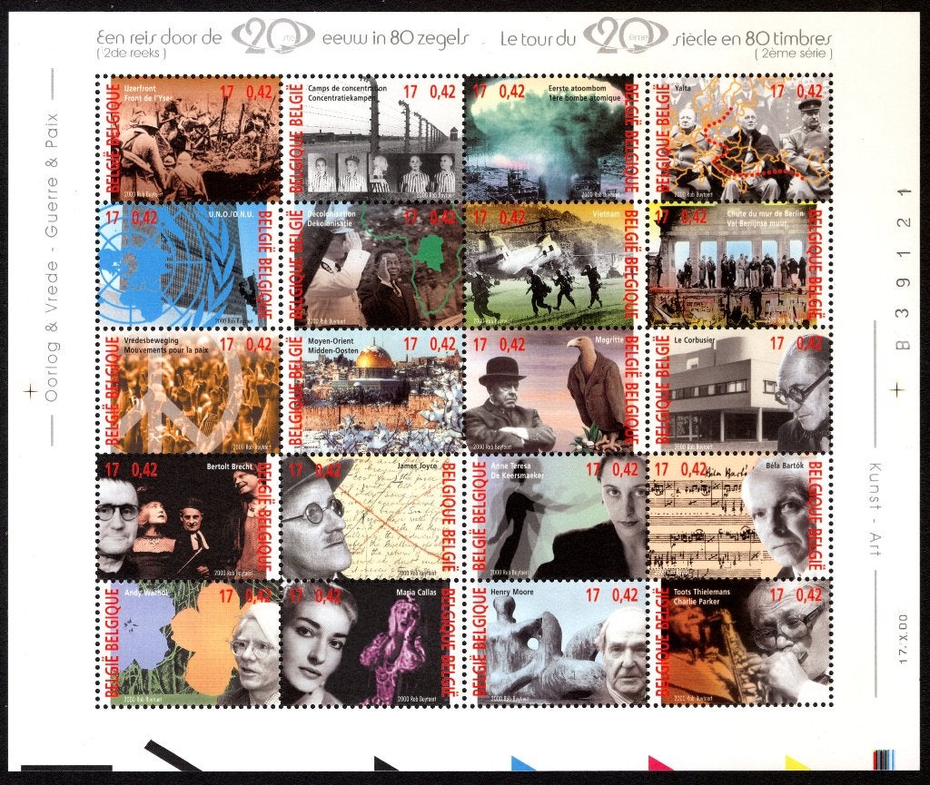 BL87 MNH** 2000 - Een Reis door de 20ste eeuw in 80 zegels, Postzegels en Munten, Verzenden, Postfris, Postfris