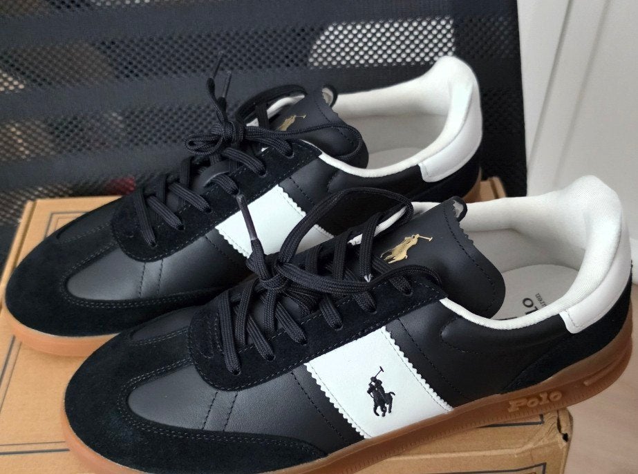Ralph Lauren Heritage Aera sneaker van suède en leer, Kleding | Heren, Schoenen, Ophalen