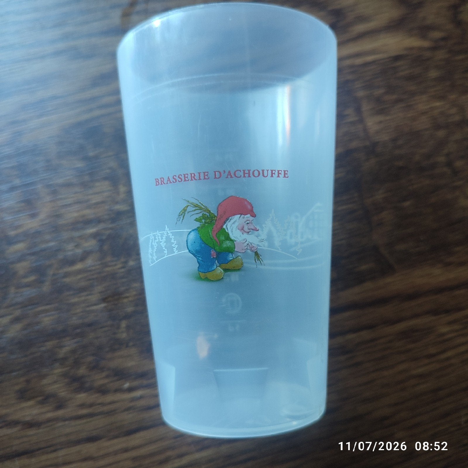 12 gobelets en plastique CHOUFFE ., Collections, Enlèvement ou Envoi, Utilisé, Verre à bière