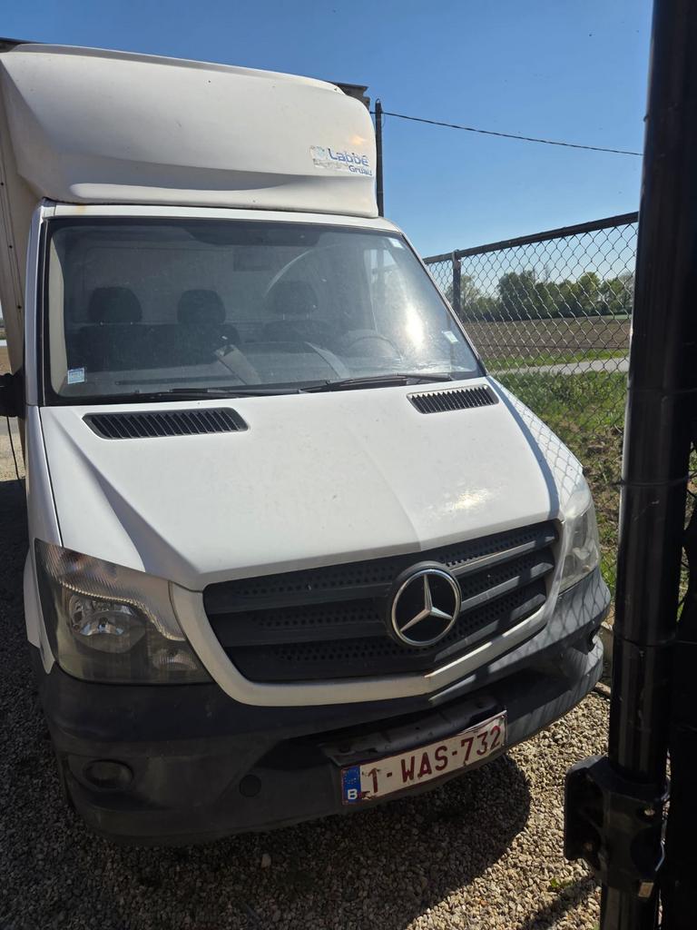 Mercedes sprinter meubelbak 2016 250000km airco, Auto's, Stof, Zwart, Wit, Mercedes-Benz