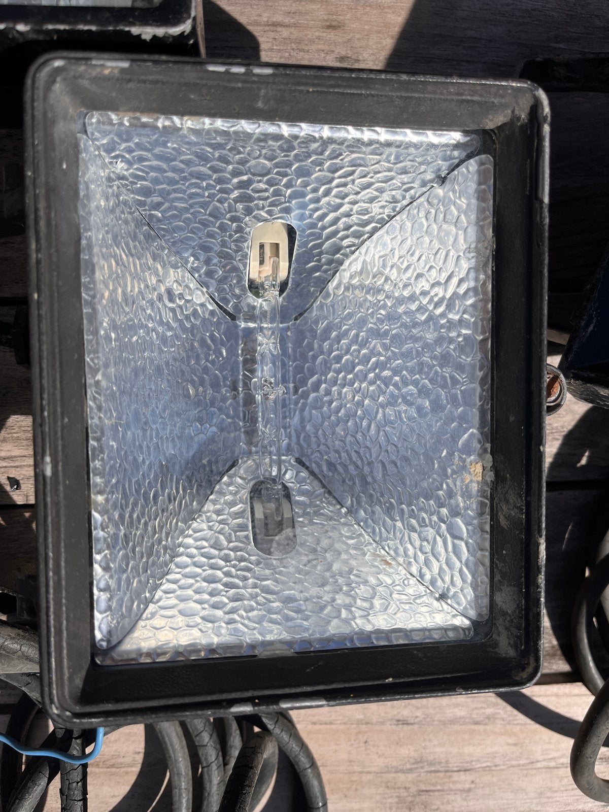4 x Halogeen buitenlamp verstraler, Doe-het-zelf en Bouw, Ophalen, Gebruikt, Lamp