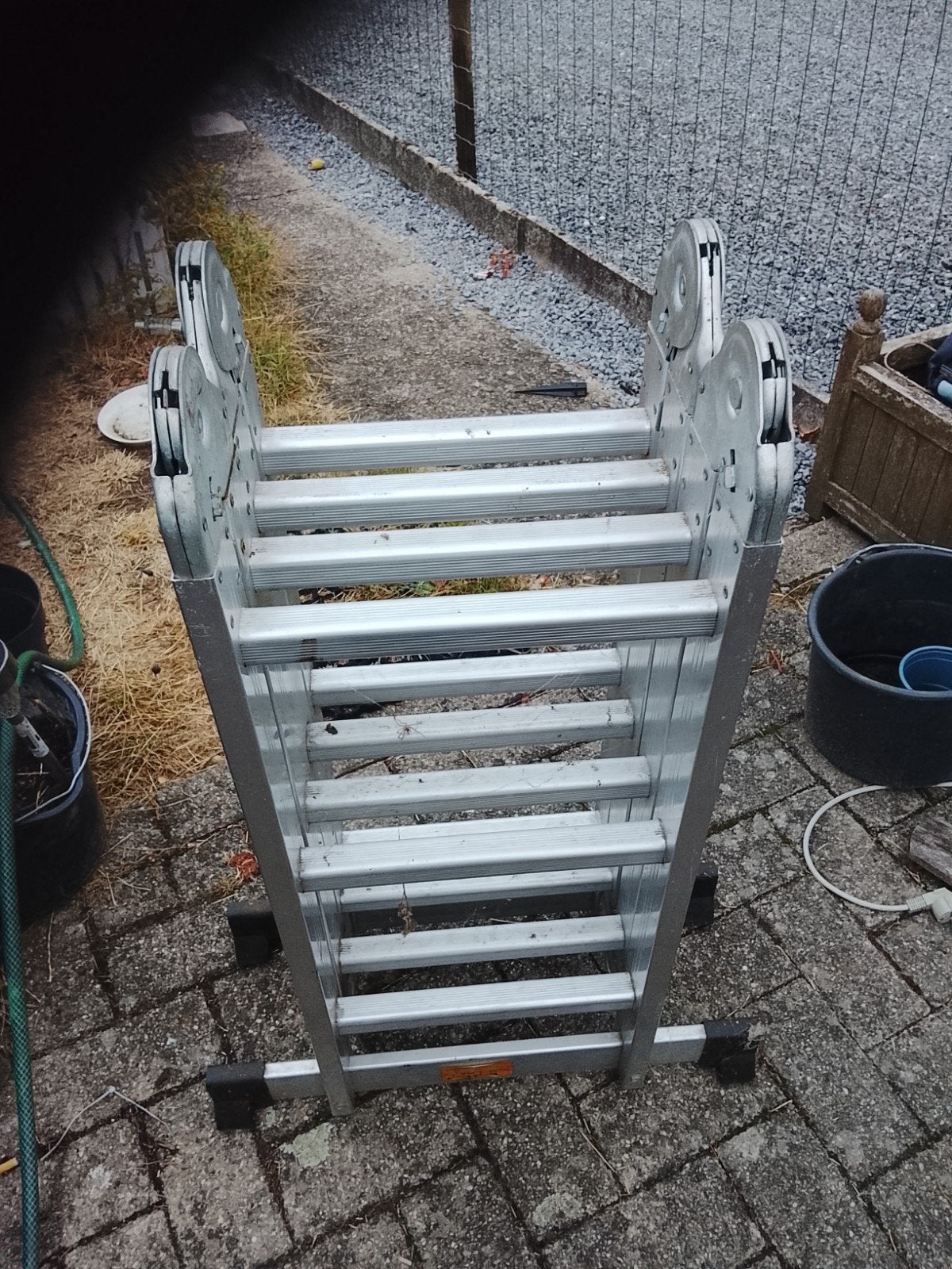opvouwbare ladder, Ophalen, Ladder