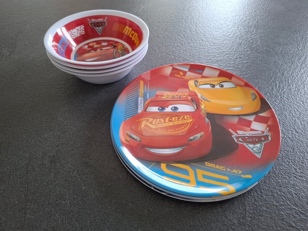 Eetset Cars, Ophalen, Zo goed als nieuw