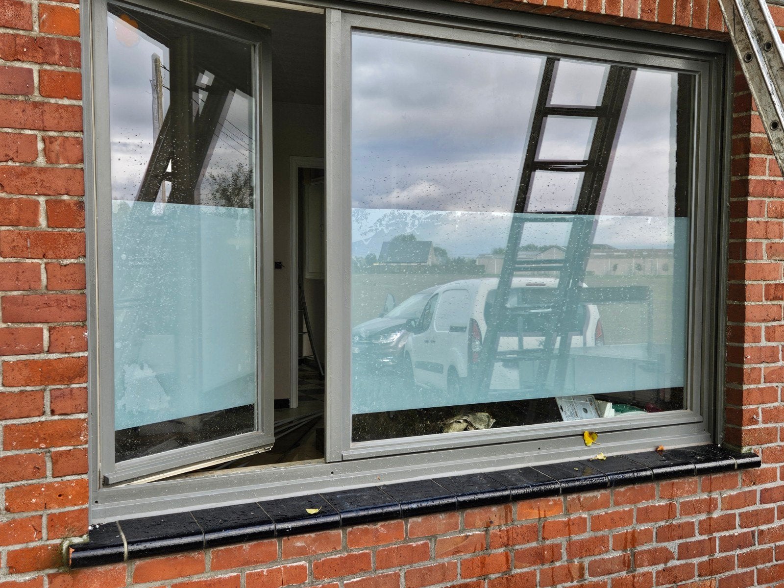 houten raam dubel glas, Ophalen