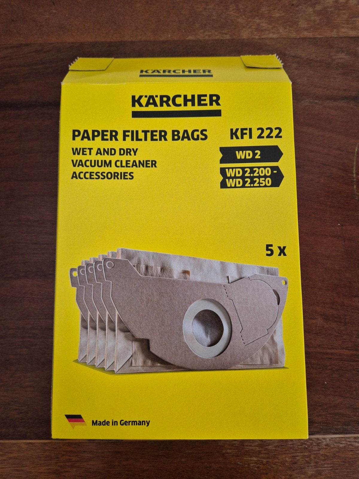 5 Stofzuigerzakken MD 2 / WD 2.200 - WD2.250, Ophalen of Verzenden, Kärcher