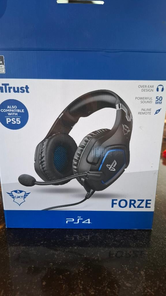 Koptelefoon met micro voor PS4, Casque gamer, Comme neuf, Enlèvement, Over-ear
