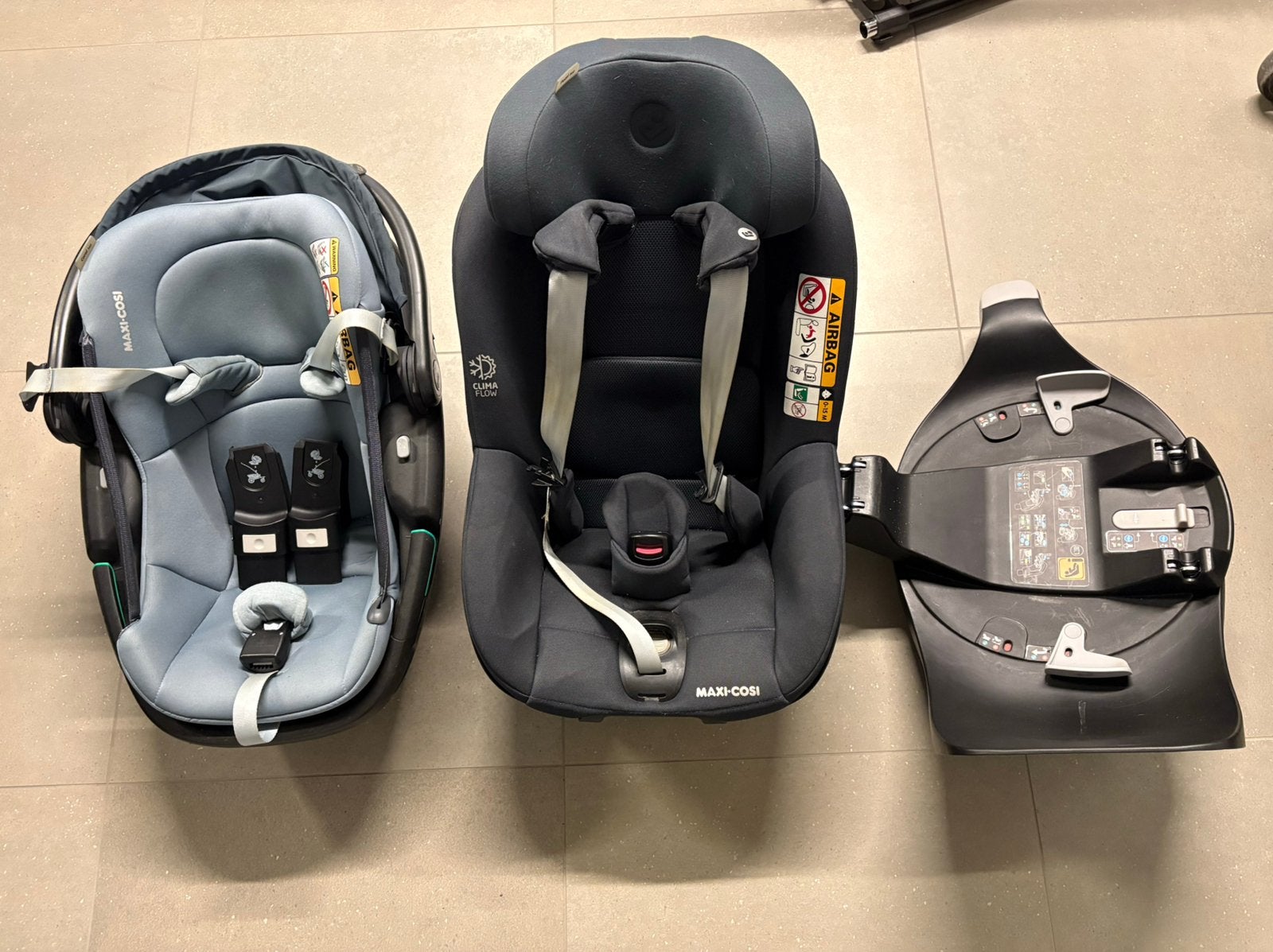 Maxi cosi coral 360 + pearl 360 opvolgstoel + familyfix 360, Ophalen, Zo goed als nieuw