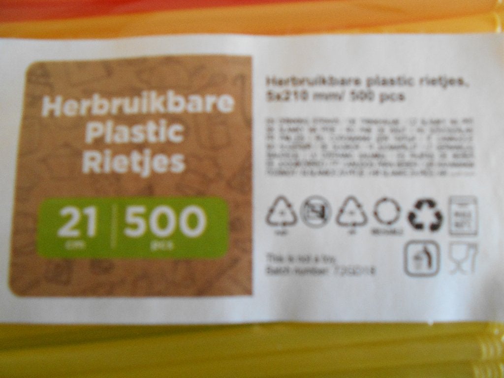 herbruikbare plastic rietjes, Ophalen, Nieuw