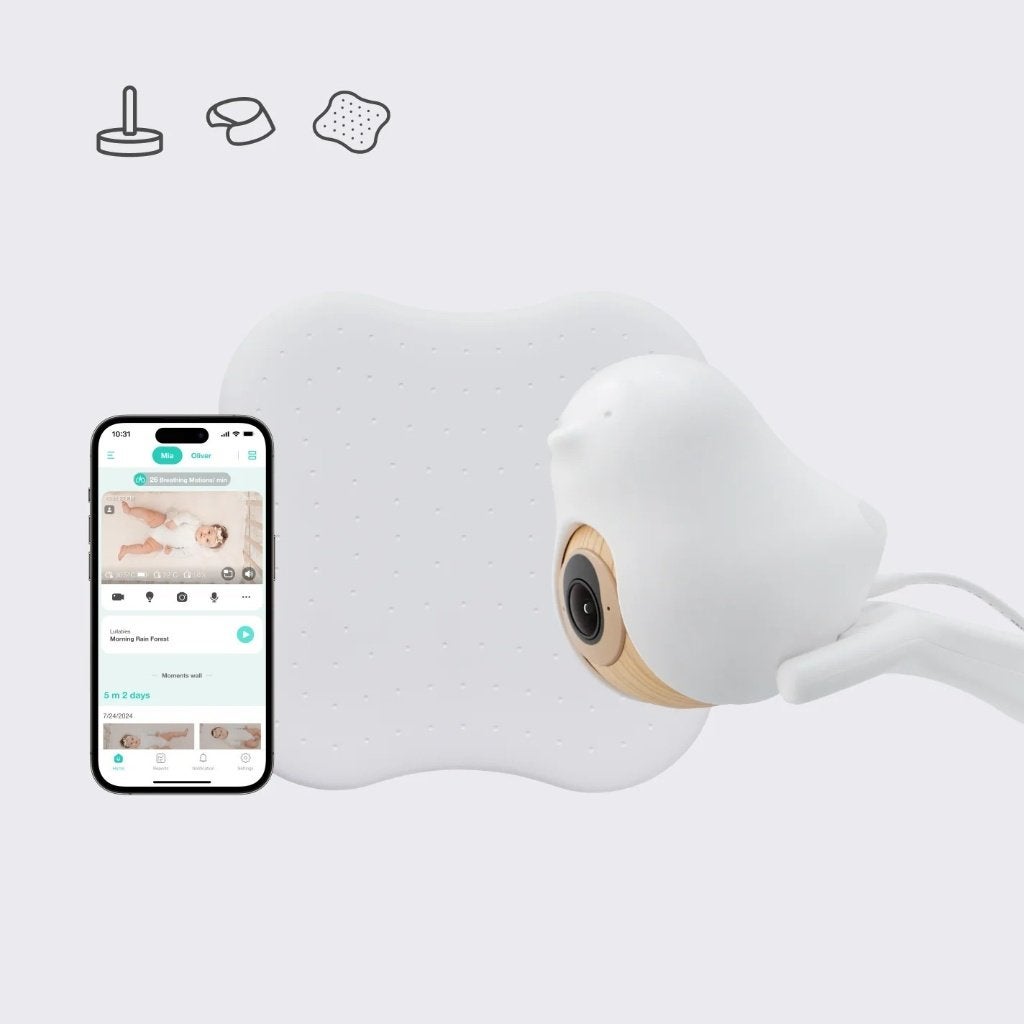 CuboAi slaapveiligheidsbundel babyphone, Kinderen en Baby's, Babyfoons, Ophalen, Zo goed als nieuw, 250 meter of meer, Camera