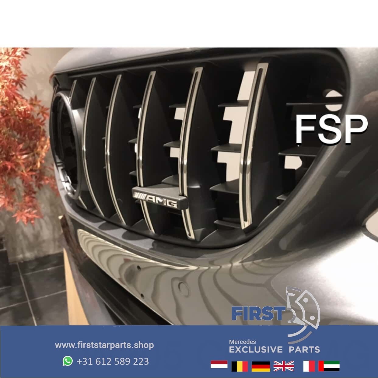 W205 S205 FACELIFT C63 AMG VOORBUMPER + GT GRIL COMPLEET Mer, Utilisé, -, Avant, -