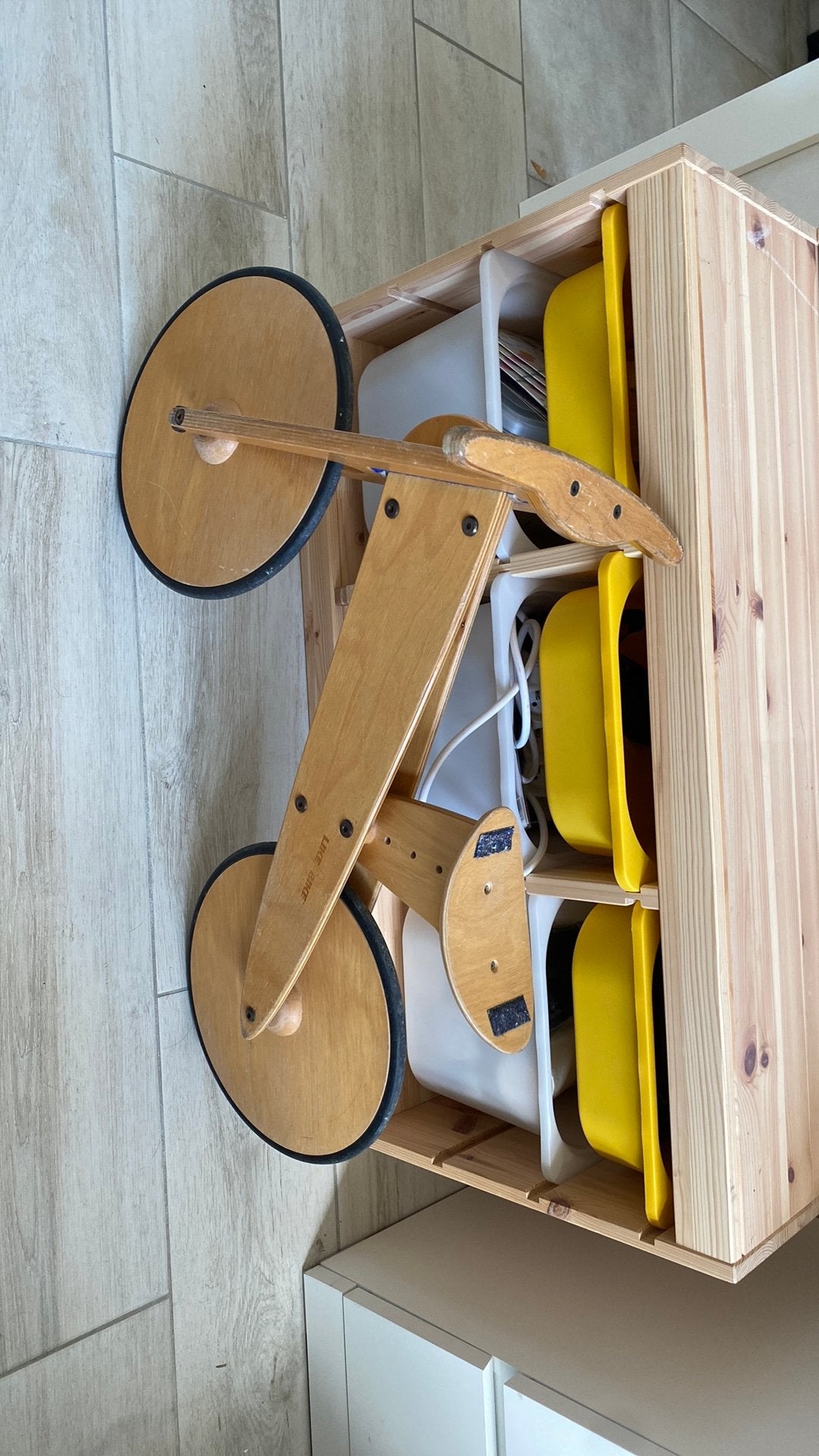 Houten loopfietsje Like Bike, Kinderen en Baby's, Ophalen, Zo goed als nieuw