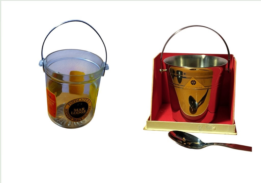 2 vintage 60/70 ijsemmers (prijs: 3€ / 20€), Ophalen