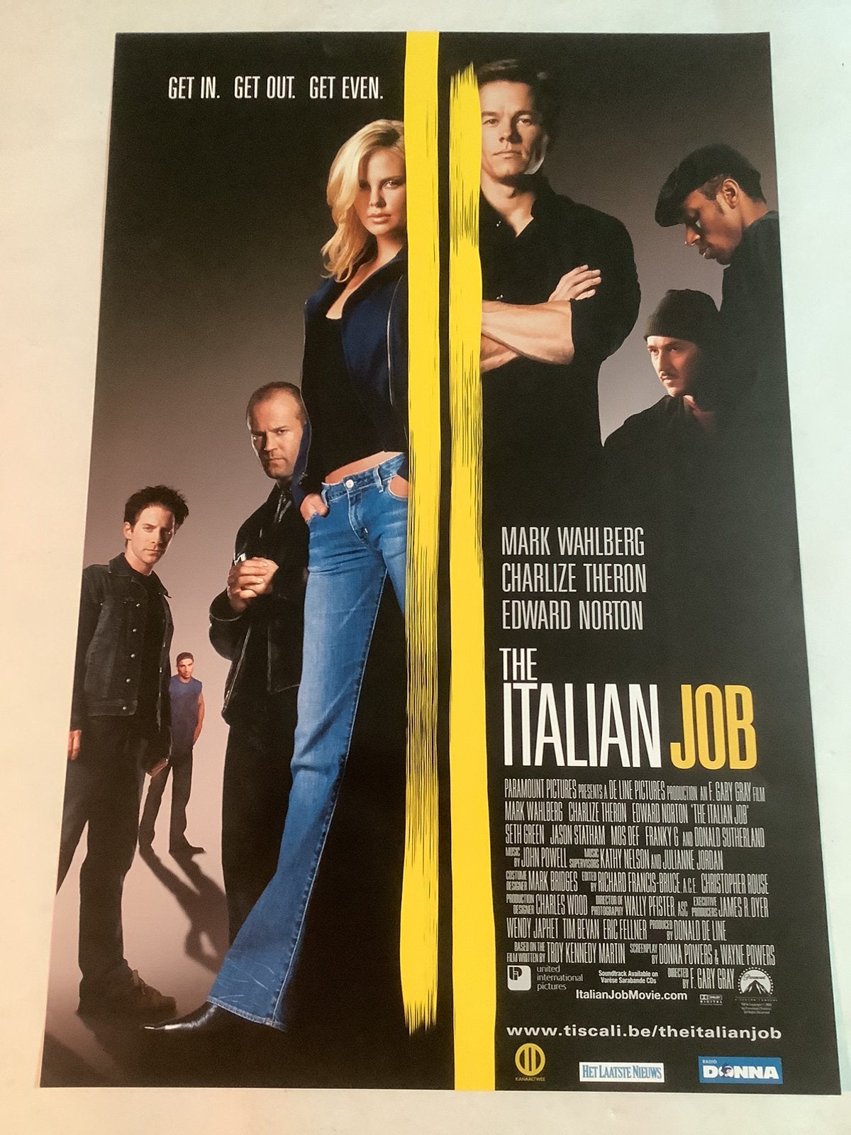 ITALIAN JOB    filmposter   40-60 cm, Verzamelen, Ophalen of Verzenden, Zo goed als nieuw