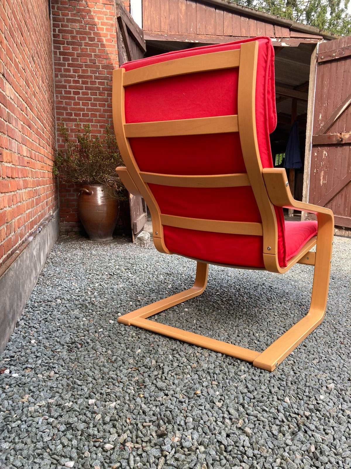Relax zetel, Ophalen, Gebruikt, Hout, Scandinavisch design.