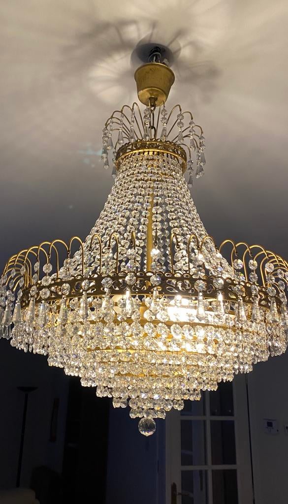 Kristallen Kroonluchter “Versailles”, Huis en Inrichting, Ophalen, Gebruikt, Klassiek