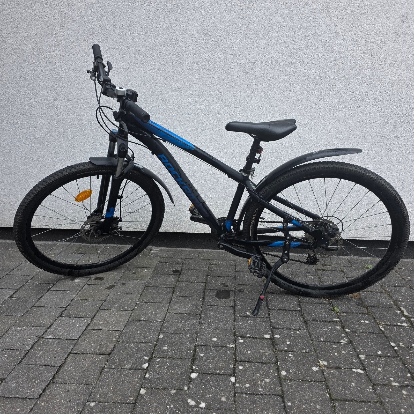 Touring-mountainbike ST 120 zwart/blauw 27.5" - ROCKRIDER, 26 pouces ou plus, Frein à main, Comme neuf, Enlèvement