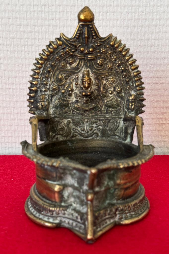 Oude Indiase Lakshmi-olielamp, Ophalen of Verzenden