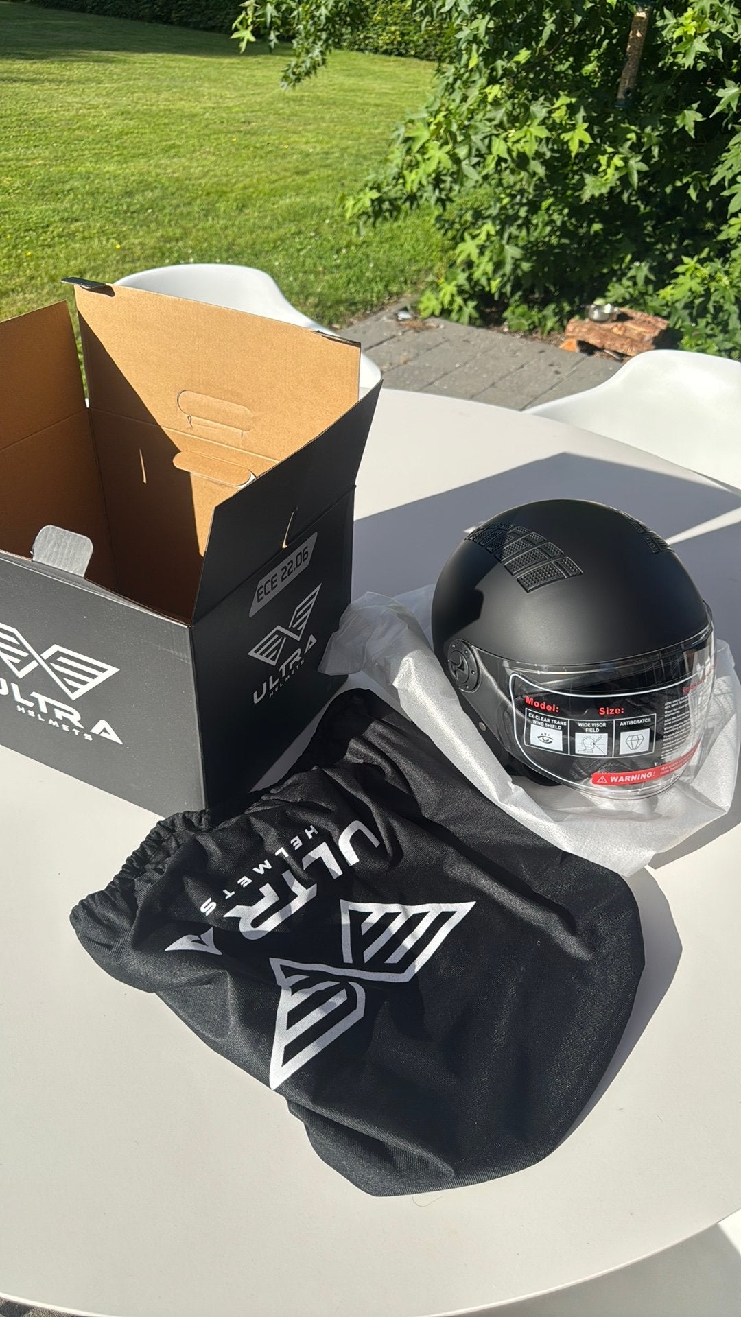 Ultra Helmets Scooter/motorhelm Halfopen Helm Nieuw, Ophalen of Verzenden, Nieuw, Extra large of groter