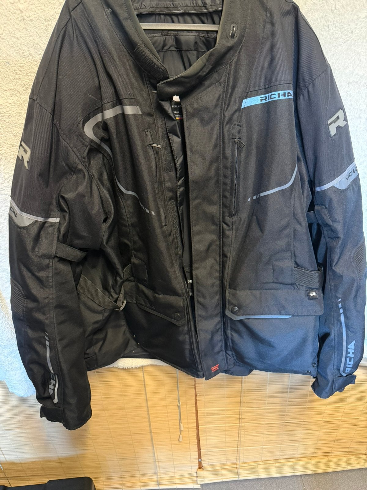 Richa Phantom 2 motorjas – 10XL – zwart – zeer goede staat, Ophalen, Tweedehands, Heren, Jas | textiel