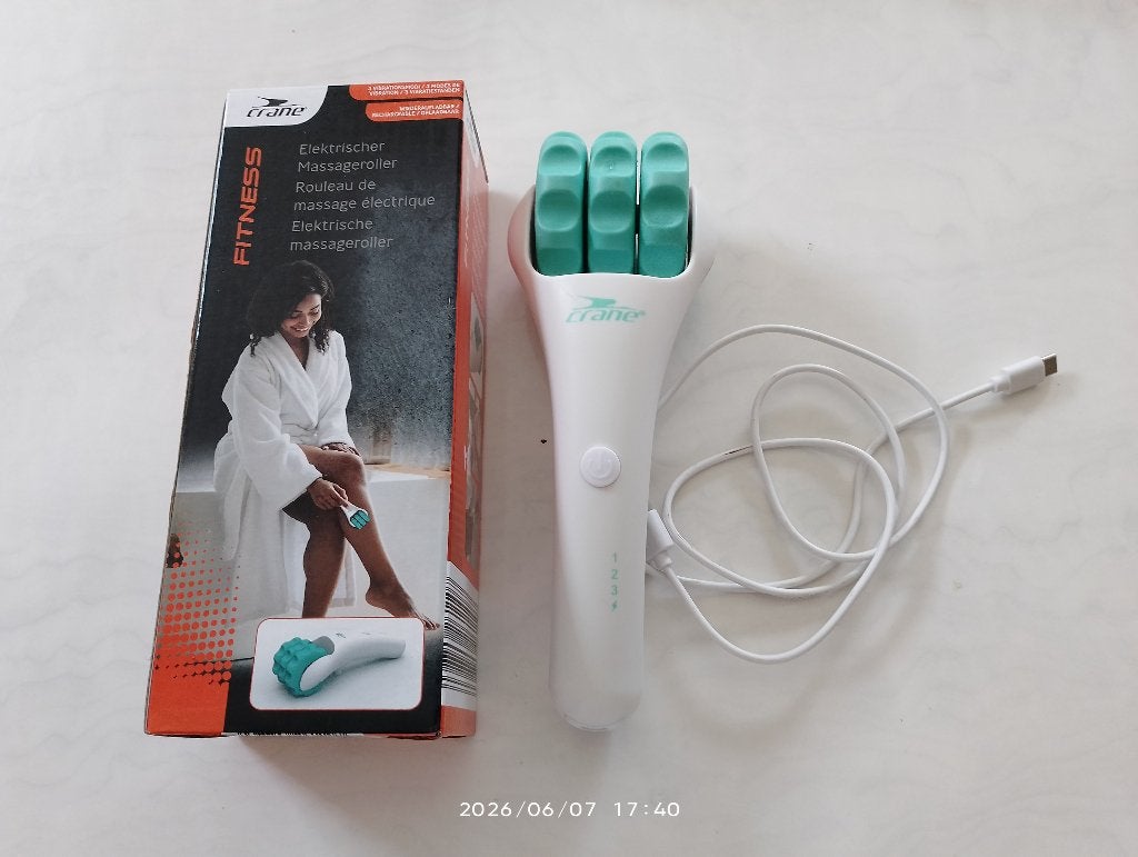 Masseur électrique, rechargeable, Sports & Fitness, Produits de massage, Enlèvement ou Envoi, Comme neuf, Appareil