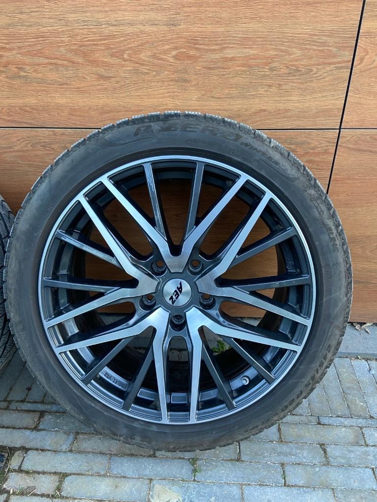 AEZ Panama Dark 20" velgen met pirelli p zero winterrubber, Ophalen, Gebruikt, 285 mm, Banden en Velgen