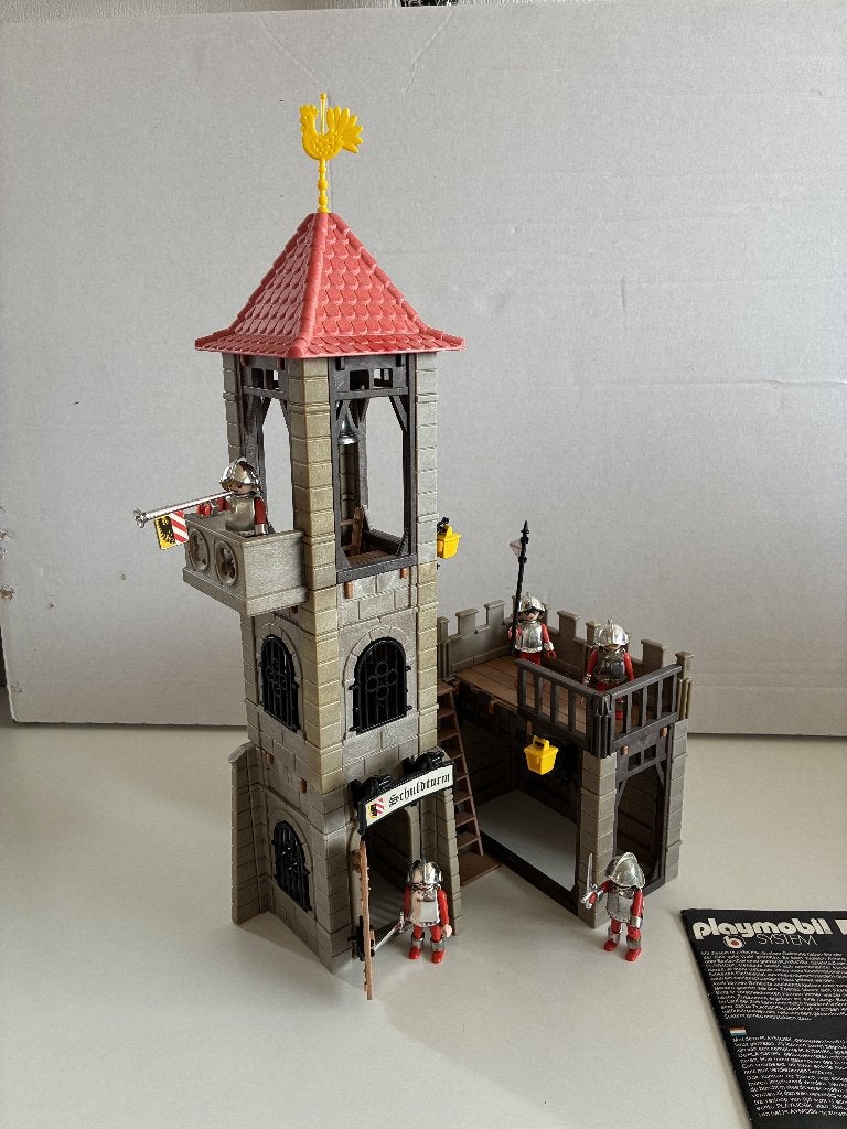 Playmobil Schuldturm 3445 - Werkende kerkklok! - Lot A3, Gebruikt, Complete set, Ophalen of Verzenden, Kasteel/Fort