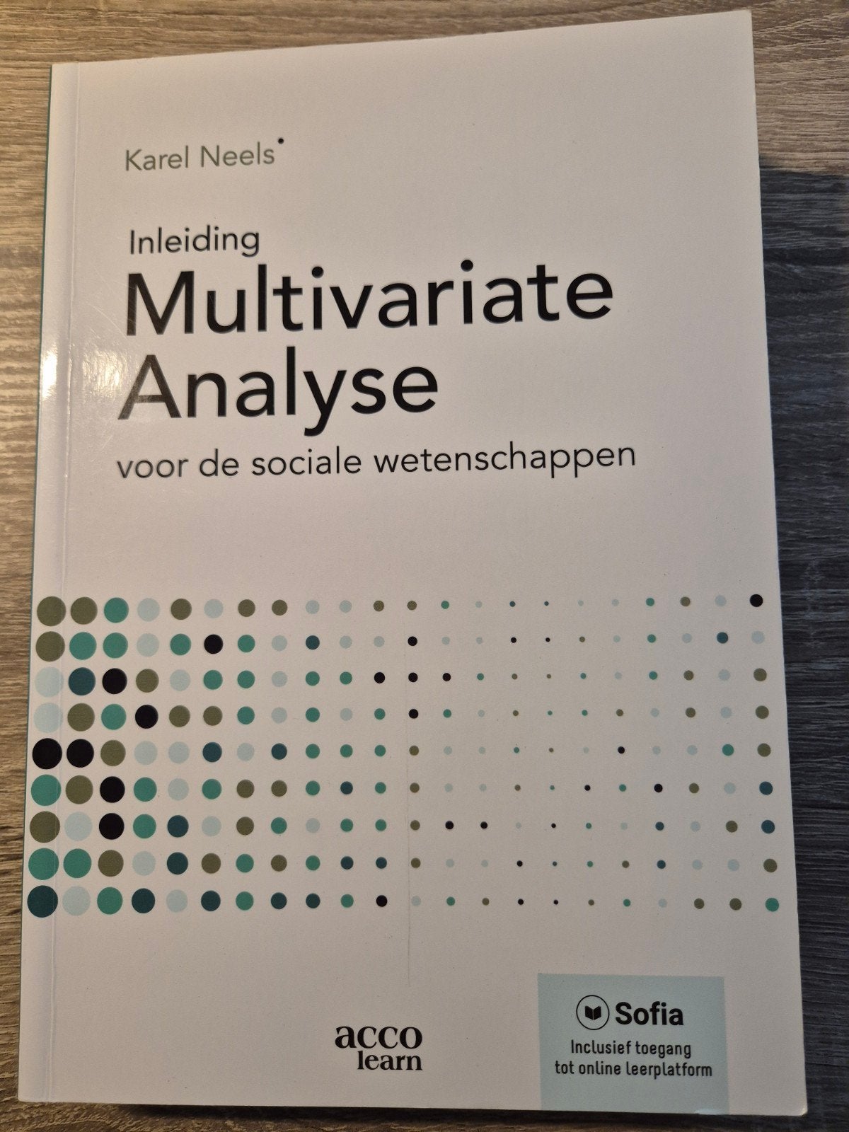 Karel Neels - Inleiding Multivariate analyse, Enlèvement ou Envoi, Karel Neels