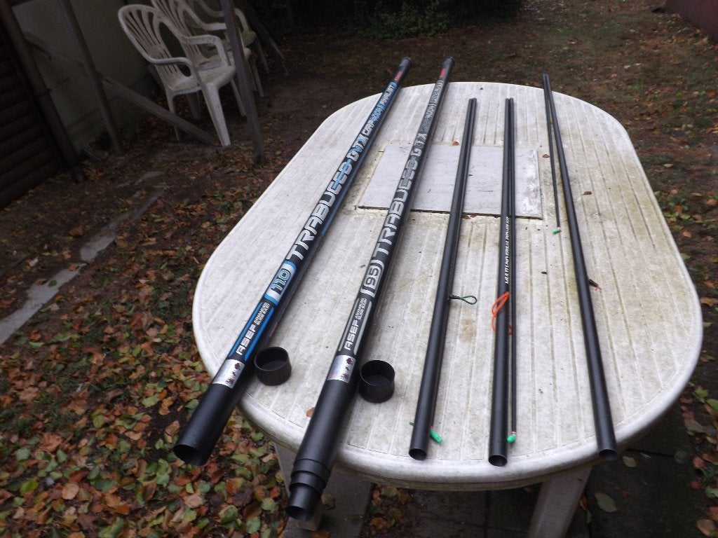 vaste hengel van ARCA - TRUBACCO 11 m lang GNTX CARP 4004, Watersport en Boten, Hengelsport | Witvissen, Ophalen, Gebruikt, Vaste hengel