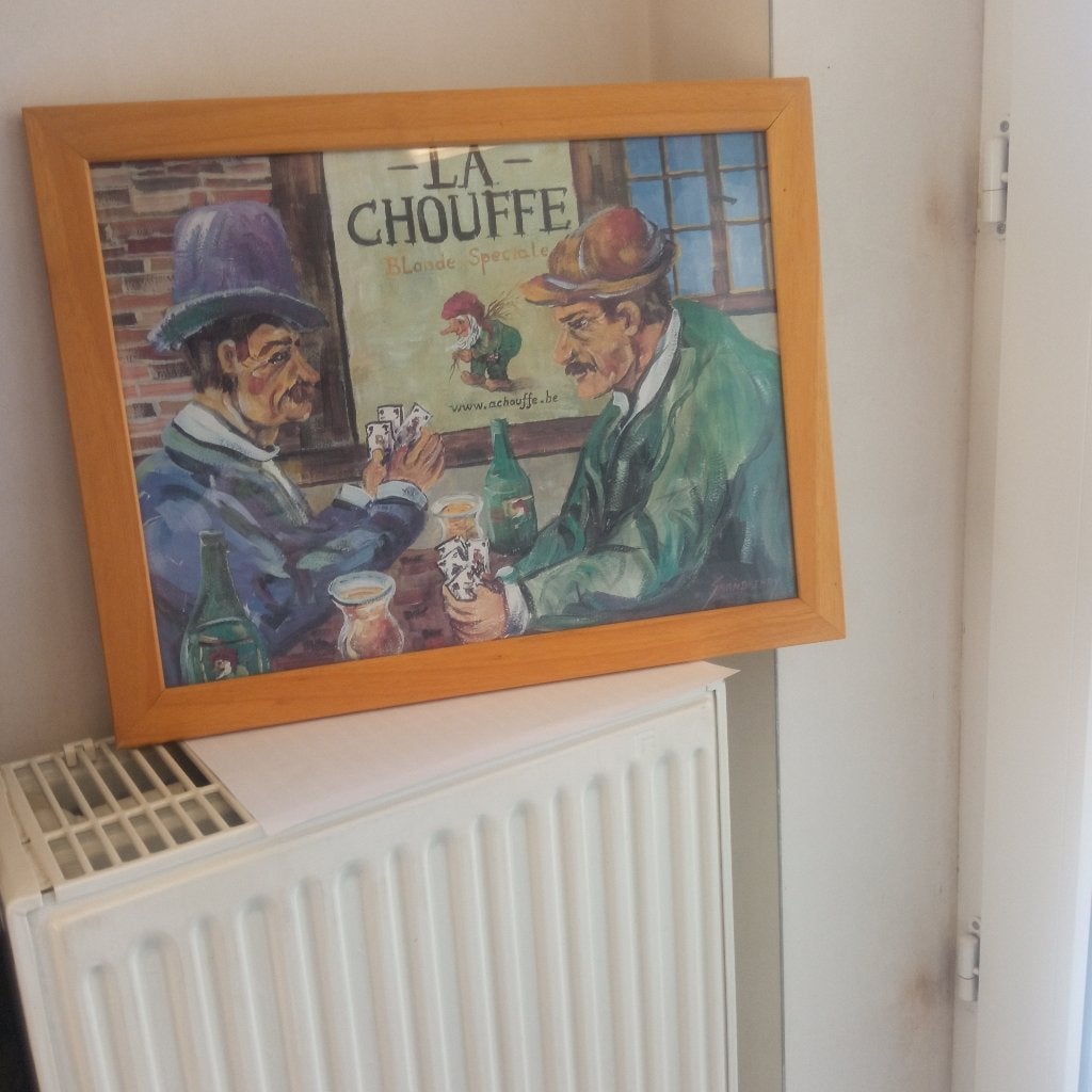 publicité LA CHOUFFE, Enlèvement ou Envoi, Utilisé, Panneau, Plaque ou Plaquette publicitaire, Autres marques