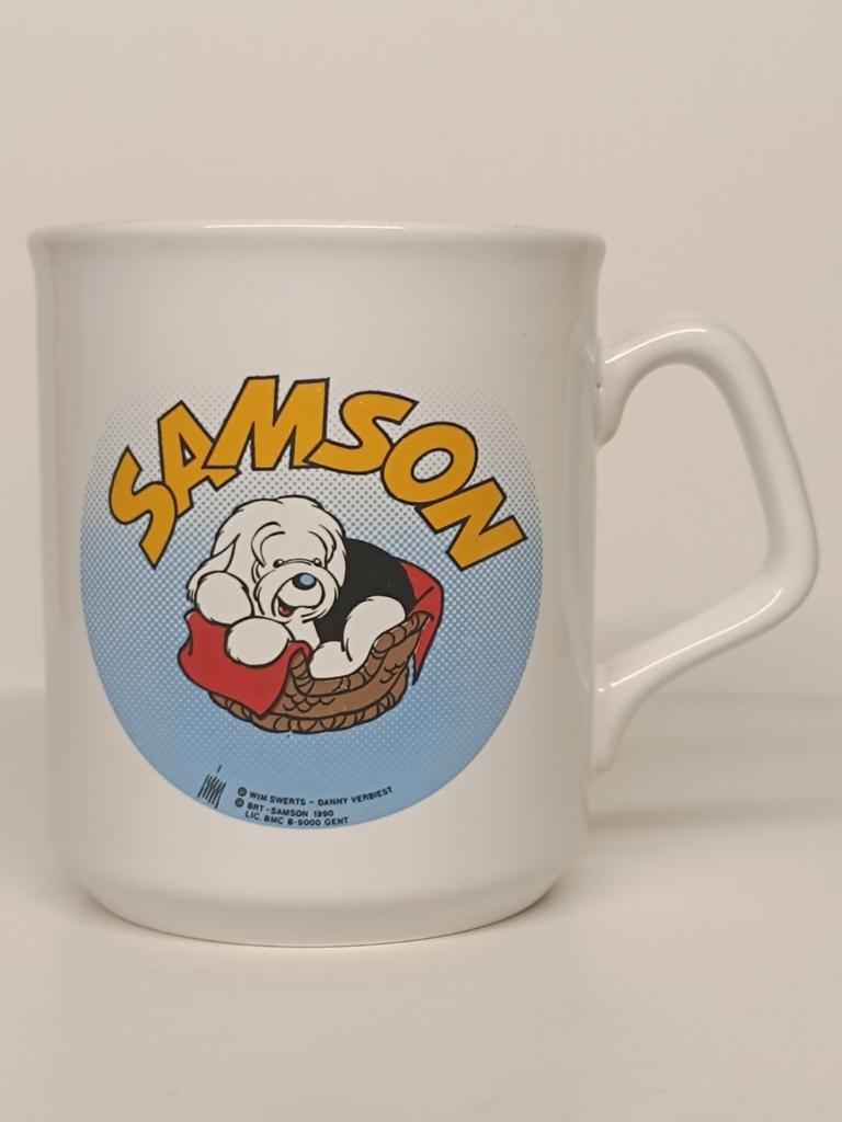 Samson BRT 1990 vintage zeldzame mok, Verzamelen, Ophalen of Verzenden