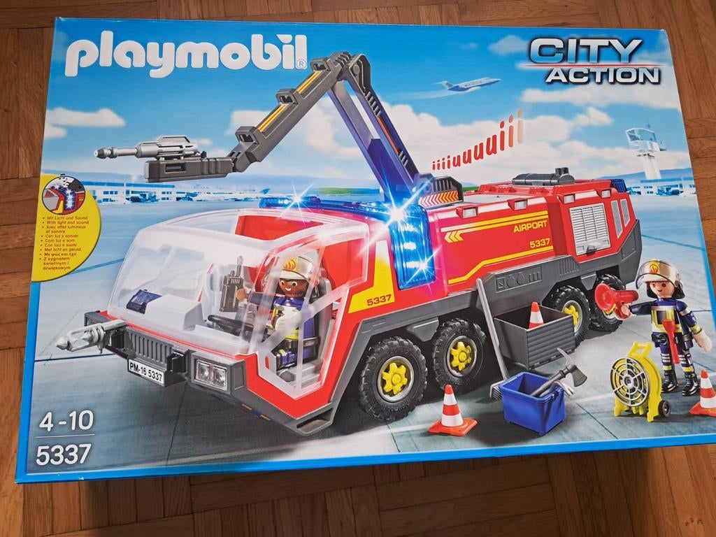 Playmobil luchthavenbrandweer, set 5337, Ophalen, Zo goed als nieuw, Complete set