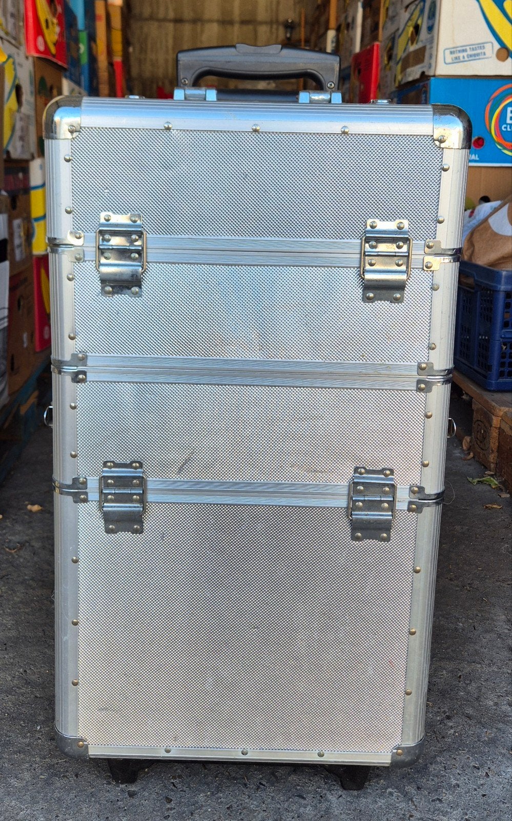 Kappers- en visagietrolley, Bijoux, Sacs & Beauté, Valises, 35 à 45 cm, Poignée extensible, Enlèvement, Utilisé