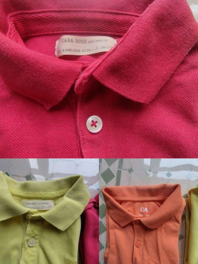 Lot de 3 polos pour garçon (taille 5-7 ans / 116-122 cm)., Enlèvement, Garçon