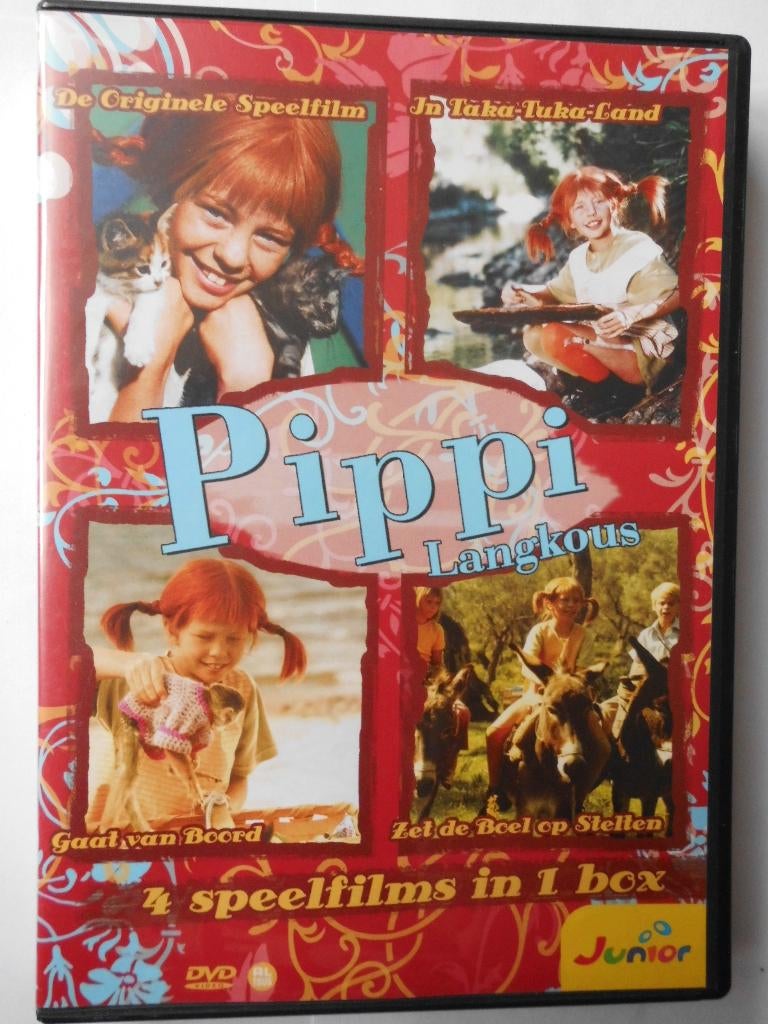 Pipi Langkous (4 speelfilms in 1 box), CD & DVD, DVD | Enfants & Jeunesse, Enlèvement ou Envoi, Tous les âges, Coffret, Comme neuf