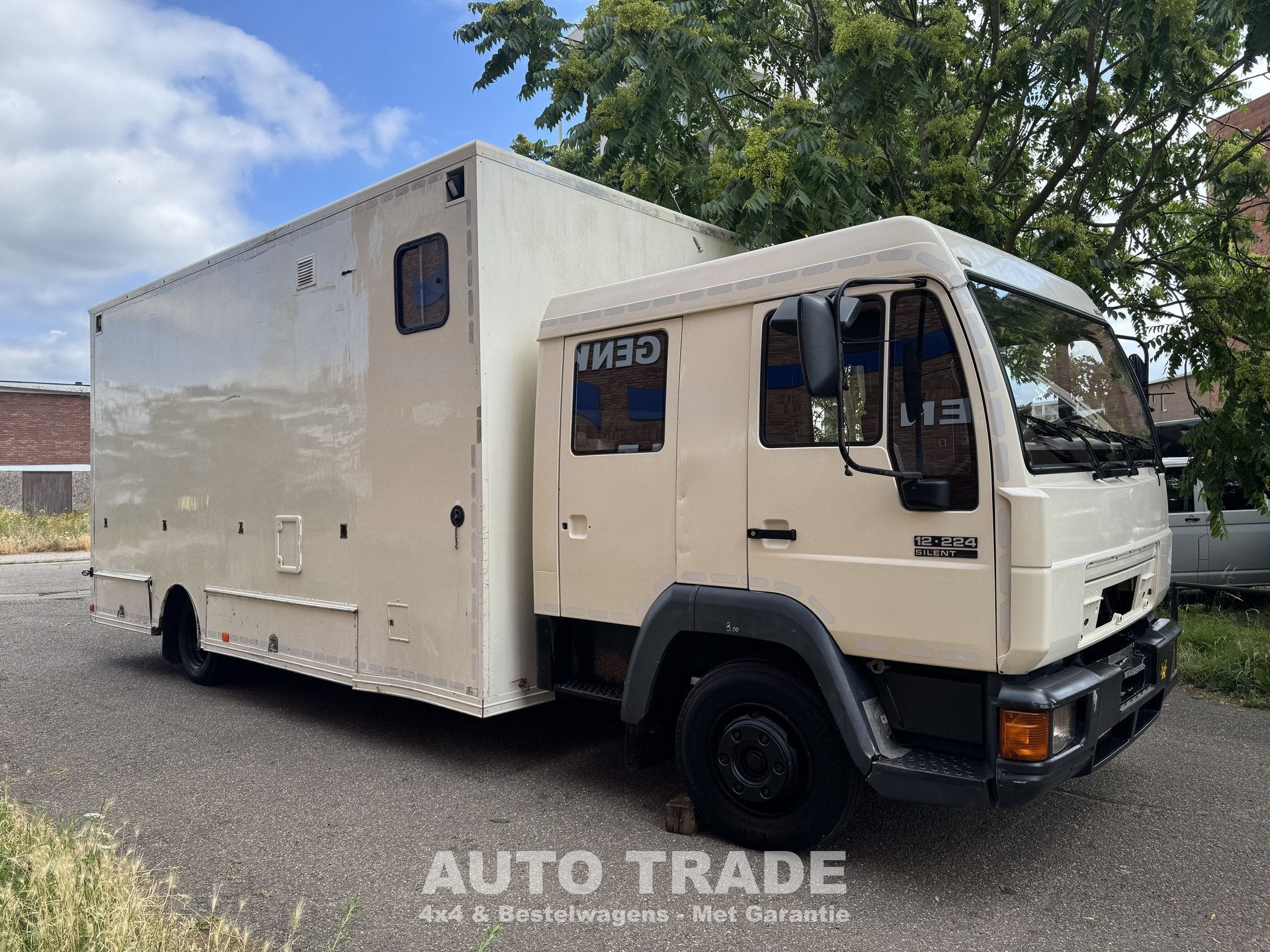 MAN 1 | Paardenwagen | Dubbele Cabine | 6 zitplaatsen |, Auto's, Vrachtwagens, Euro 2, Stof, MAN, Wit