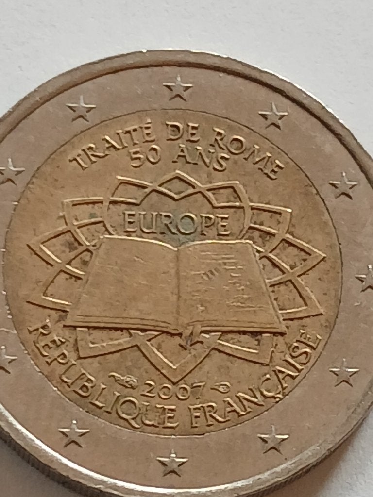 Piéce commémorative de France 2007, Postzegels en Munten, Ophalen of Verzenden, Frankrijk, 2 euro