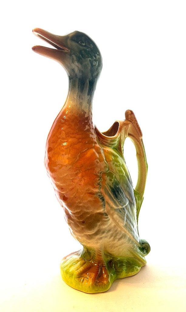 Saint Clément France Majolica eend kan barbotine, Enlèvement ou Envoi