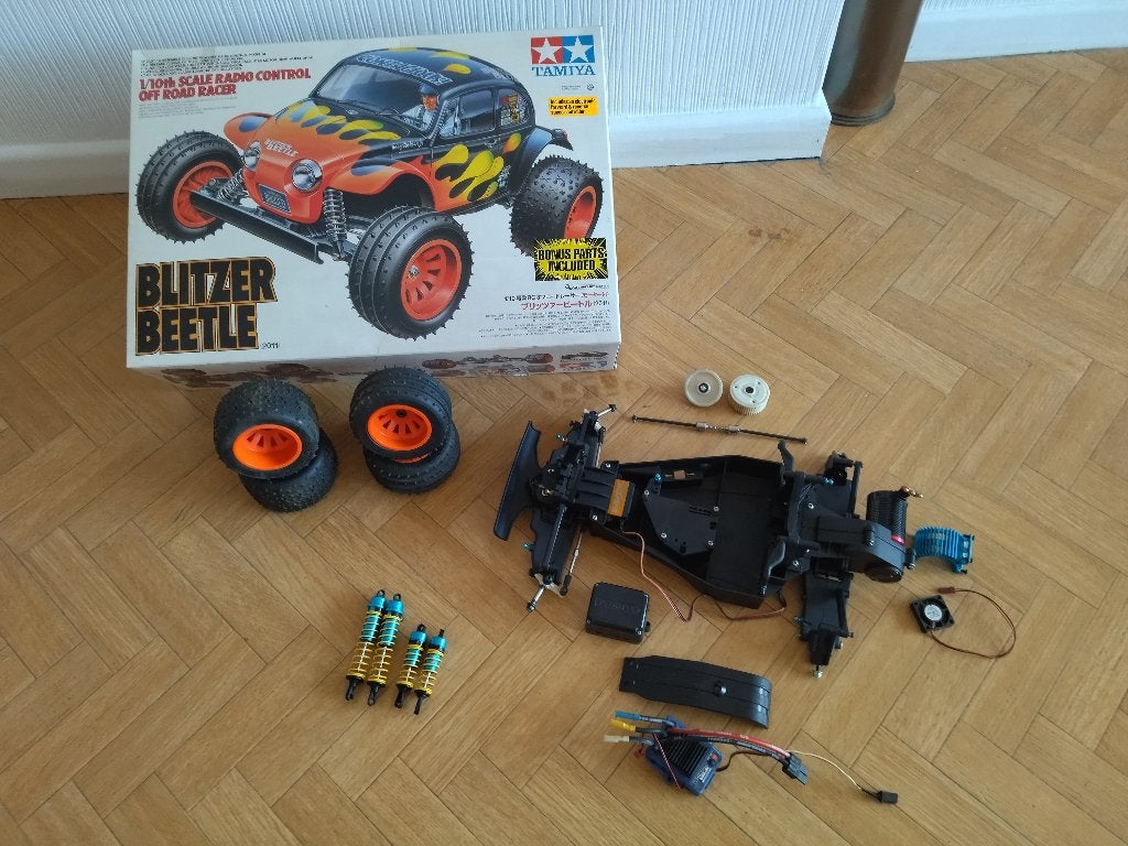 Tamiya blitzer beetle, Hobby en Vrije tijd, Ophalen, Gebruikt, Auto, Groter dan 1:32