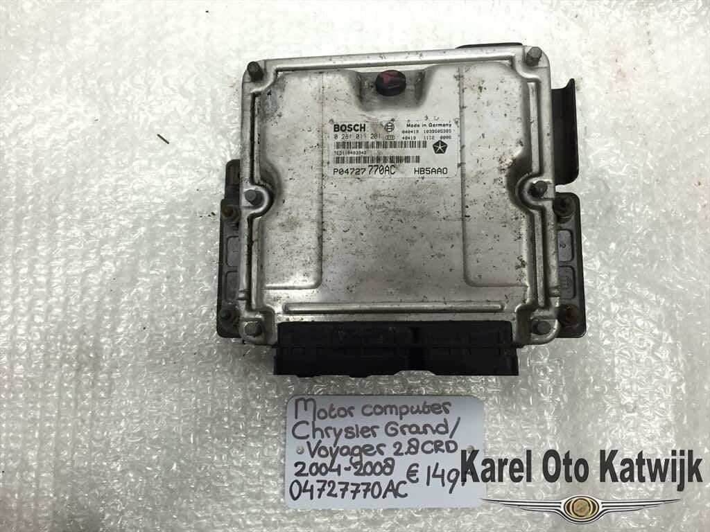 Motor computer Chrysler Voyager / Grand Voyager 2.8 CRD, -, Utilisé, -, -