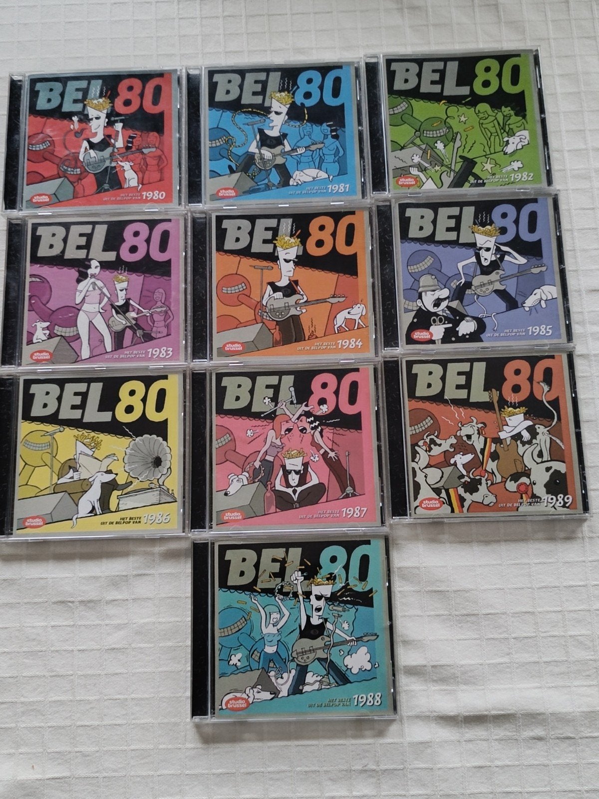 Bel 80 - lot 10 cd's, Cd's en Dvd's, Cd's | Hiphop en Rap, Ophalen, Zo goed als nieuw, Album
