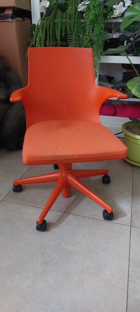 Chaise de bureau vintage, Enlèvement, Utilisé, Orange, Chaise de bureau