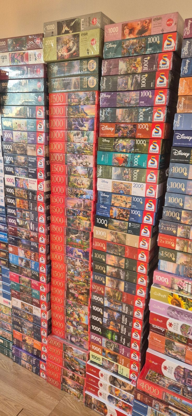 Grote collectie splinternieuwe puzzels, Hobby en Vrije tijd, Denksport en Puzzels, Nieuw, Legpuzzel, Meer dan 1500 stukjes, Ophalen
