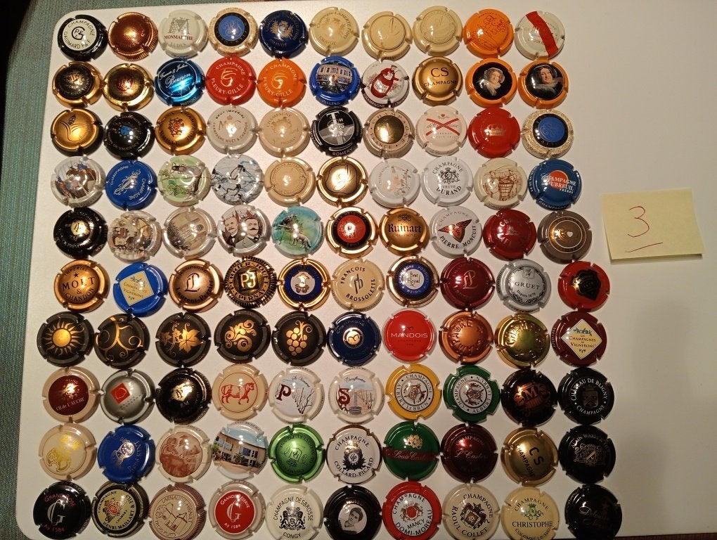 Champagnecapsules, Ophalen of Verzenden, Gebruikt