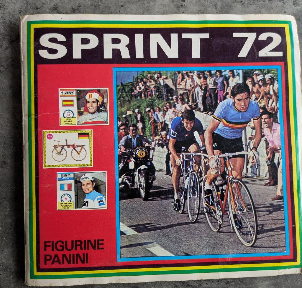 PANINI STICKER ALBUM SPRINT 72 ANNO 1972 WIELRENNEN, Ophalen of Verzenden, Sticker