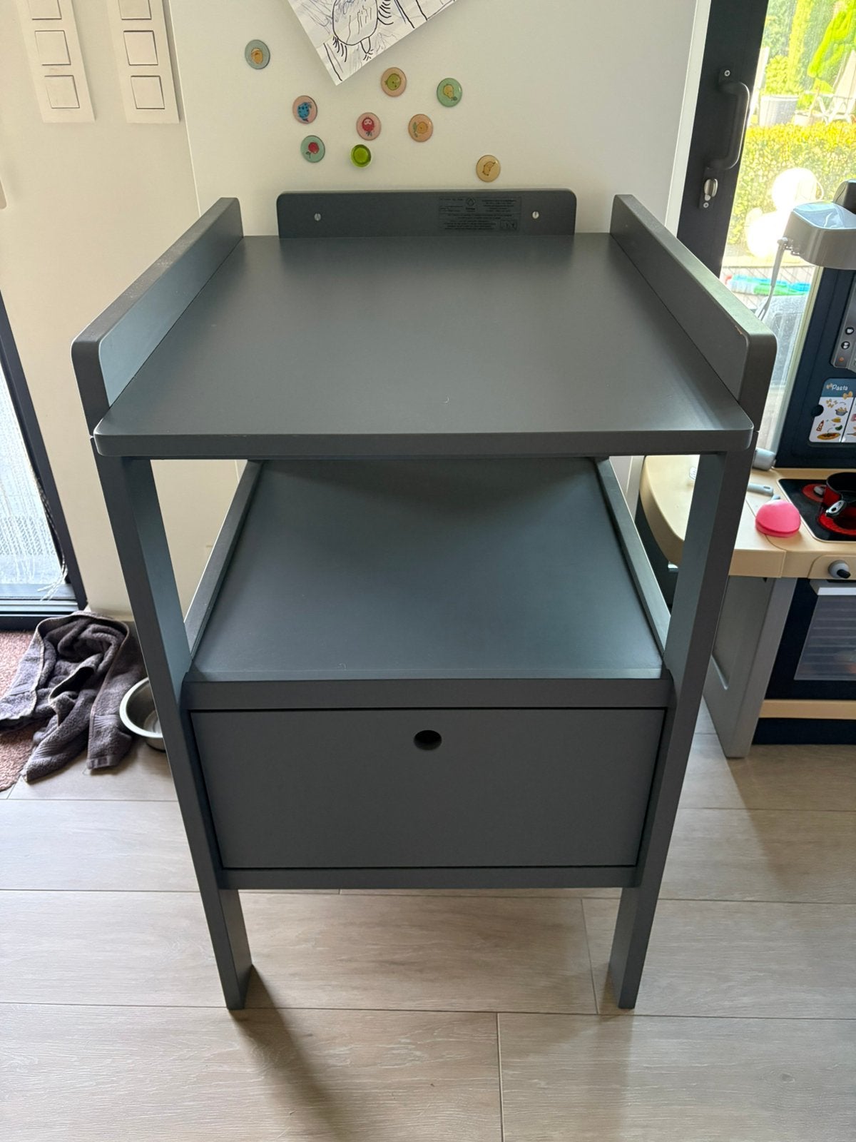 Luiertafel Pericles grijs, Ophalen, Zo goed als nieuw