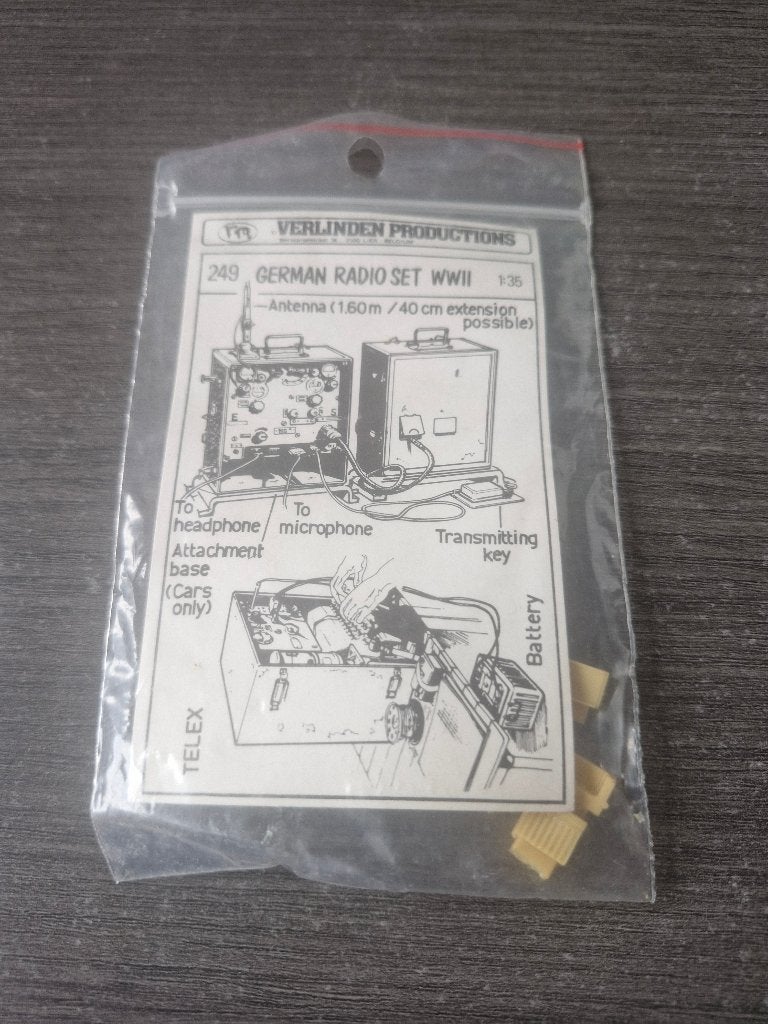 Verlinden 1/35 German Radio Set WWII, Ophalen of Verzenden, Nieuw, 1:35 tot 1:50, Diorama