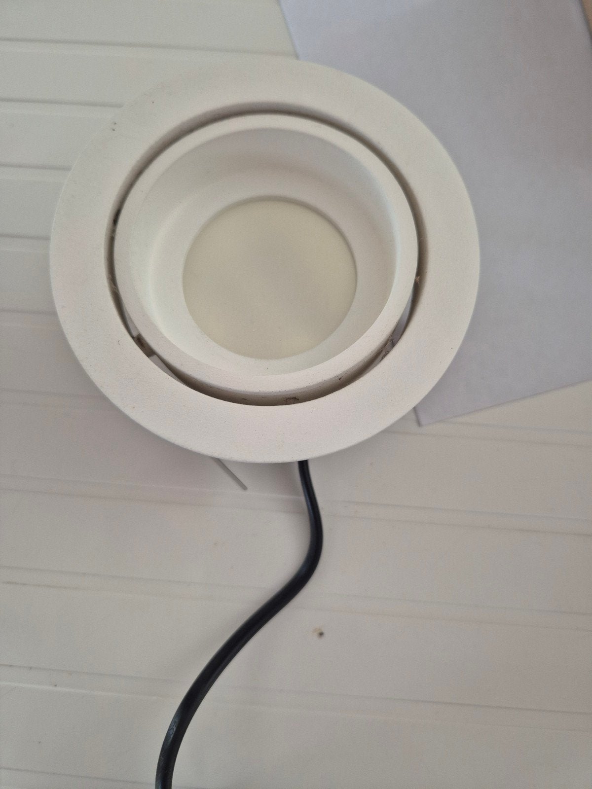 8 Illuxtron spots. Wit., Maison & Meubles, Lampes | Spots, Autres culots, Dimmable, Enlèvement, Utilisé