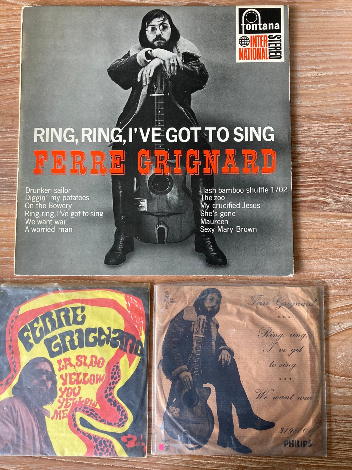 Setje vinyl Ferre Grignard., Ophalen of Verzenden, Gebruikt